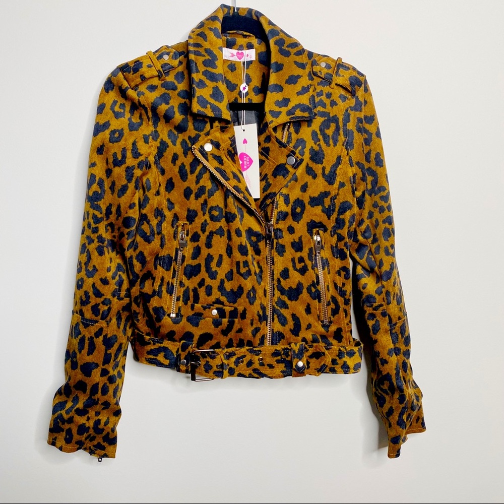 NWT Buddy Love CICELY CORDUROY JACKET - LEOPARD, Size L